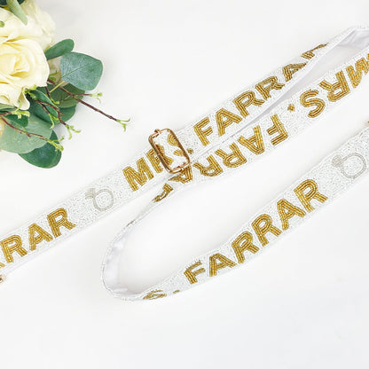 Custom “Mrs.” Camera Strap