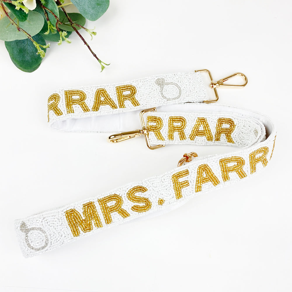 Custom “Mrs.” Camera Strap