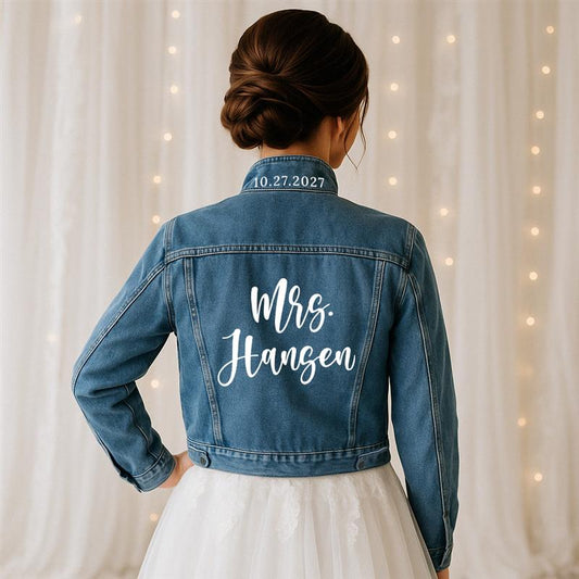 Black Bridal Denim Jacket