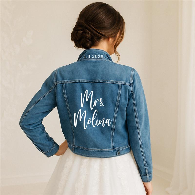 Custom Bridal Jean Jacket