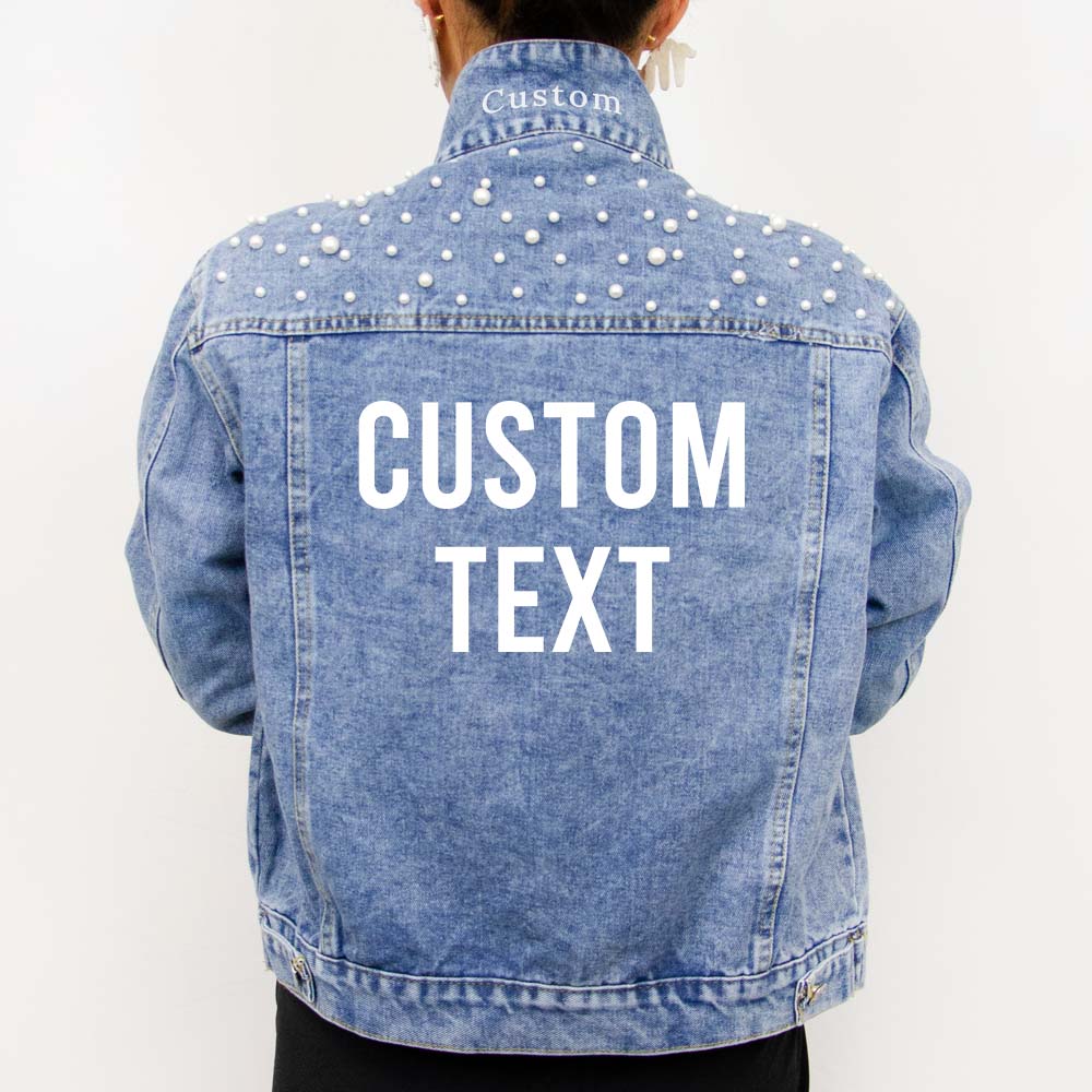 Customized and personalized offers denim jacket