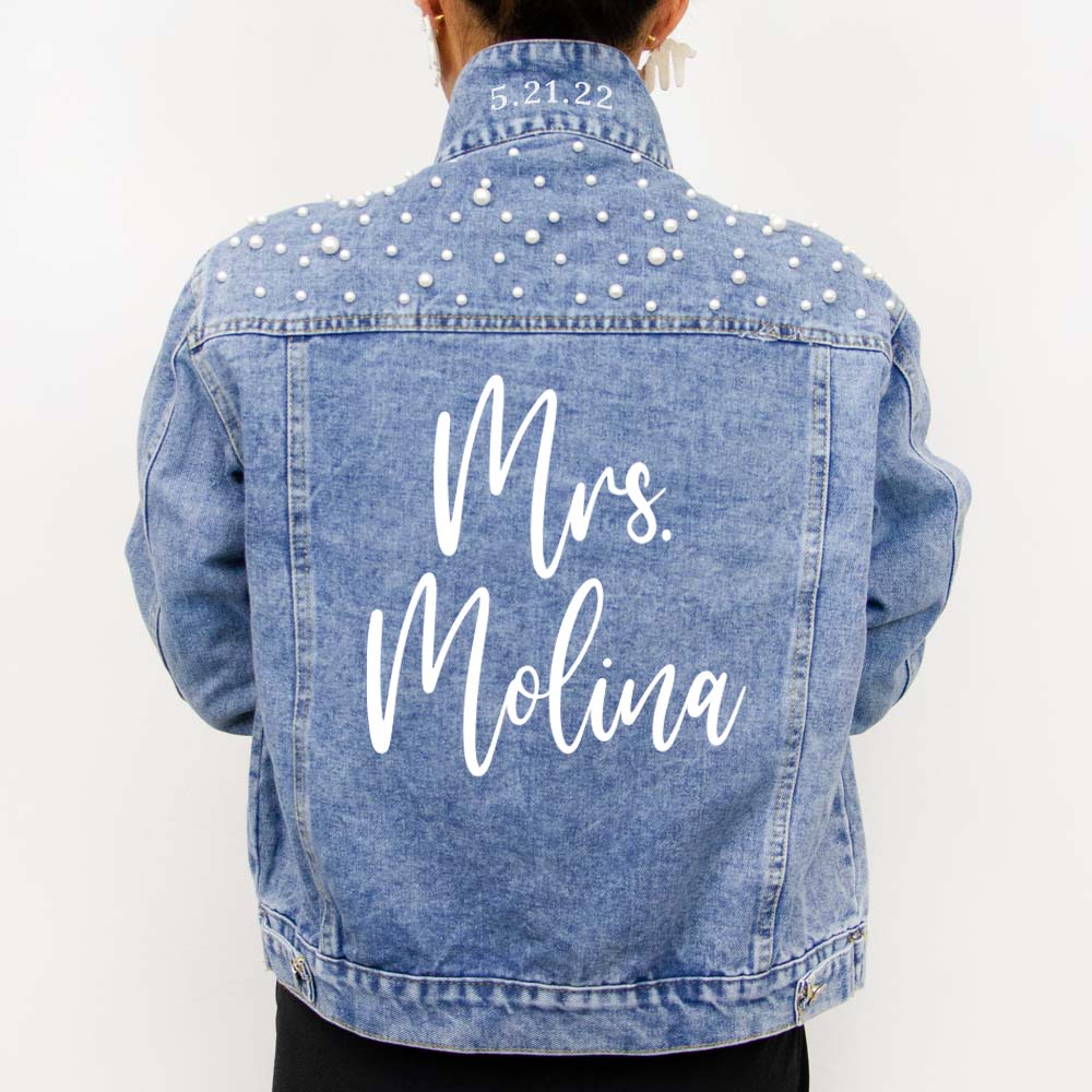 Personalized Bridal Denim Jacket