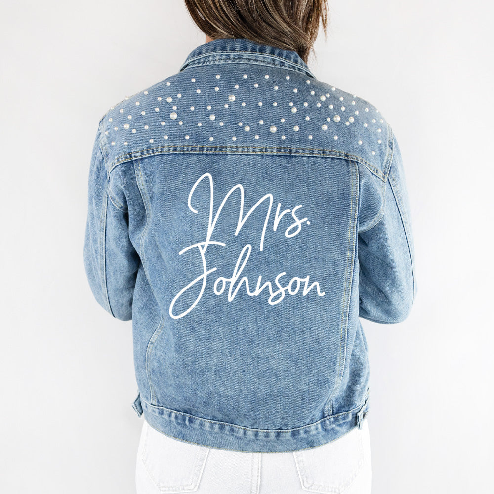 Custom Bride Denim Jacket