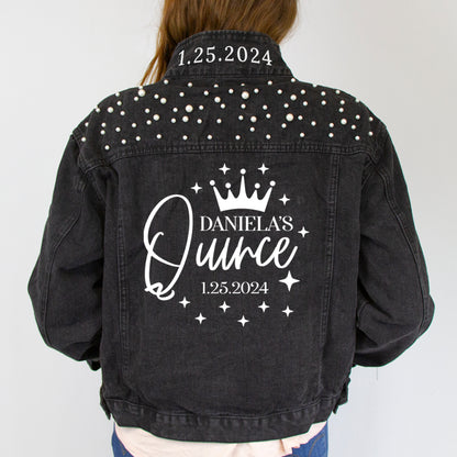 Quinceanera Theme Denim Jacket, Personalized Quinceanera Denim Jacket, Quinceanera Gift Jackets, Quinceanera Custom Denim Jacket, Customized Quinceanera Jean Jacket, Sweet 15 Custom Denim Jackets, Quinceanera Jacket, Quinceanera Party Denim Jacket