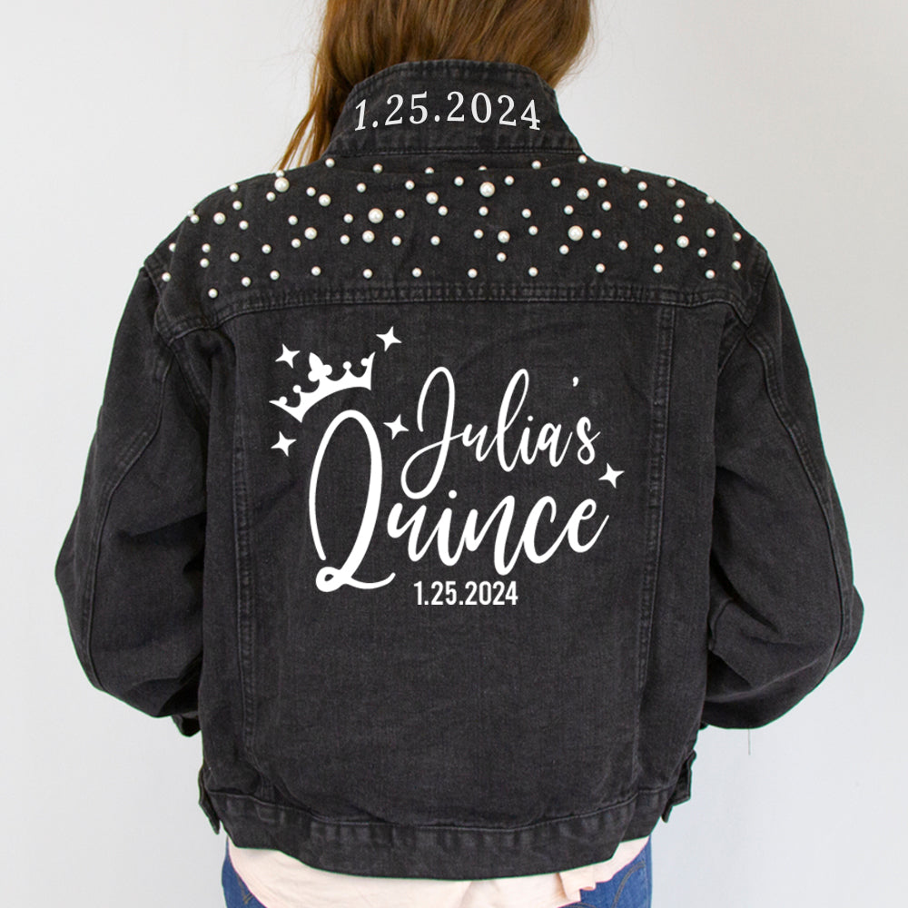 Quinceanera Theme Denim Jacket, Personalized Quinceanera Denim Jacket, Quinceanera Gift Jackets, Quinceanera Custom Denim Jacket, Customized Quinceanera Jean Jacket, Sweet 15 Custom Denim Jackets, Quinceanera Jacket, Quinceanera Party Denim Jacket