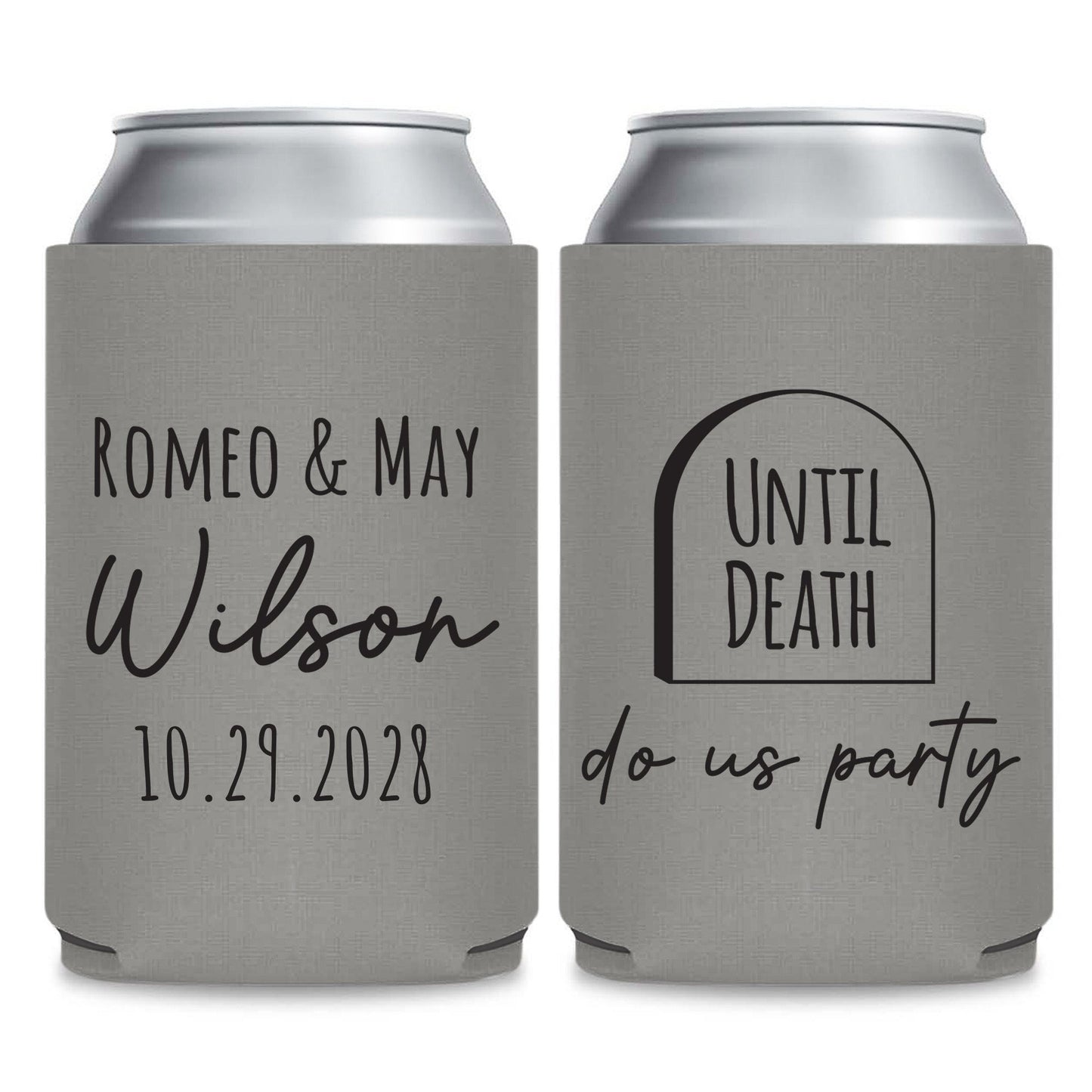 Seasonal Can Cooler Wedding Favors
