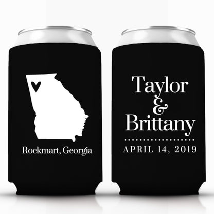 Venue and State Themed Can Coolers
