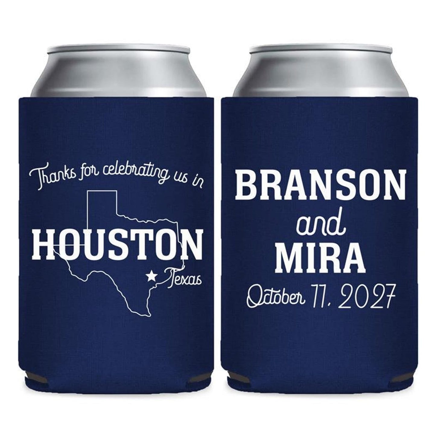 Venue and State Themed Can Coolers
