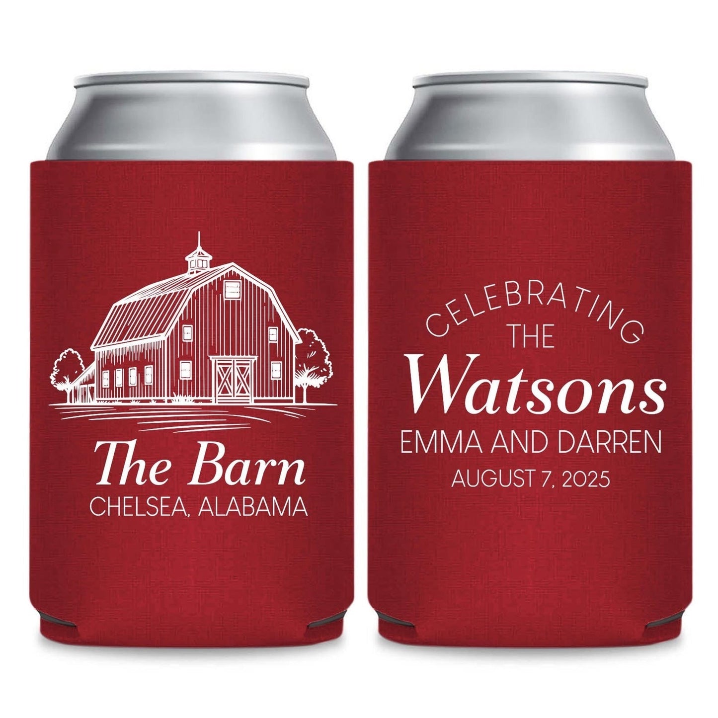 Venue and State Themed Can Coolers