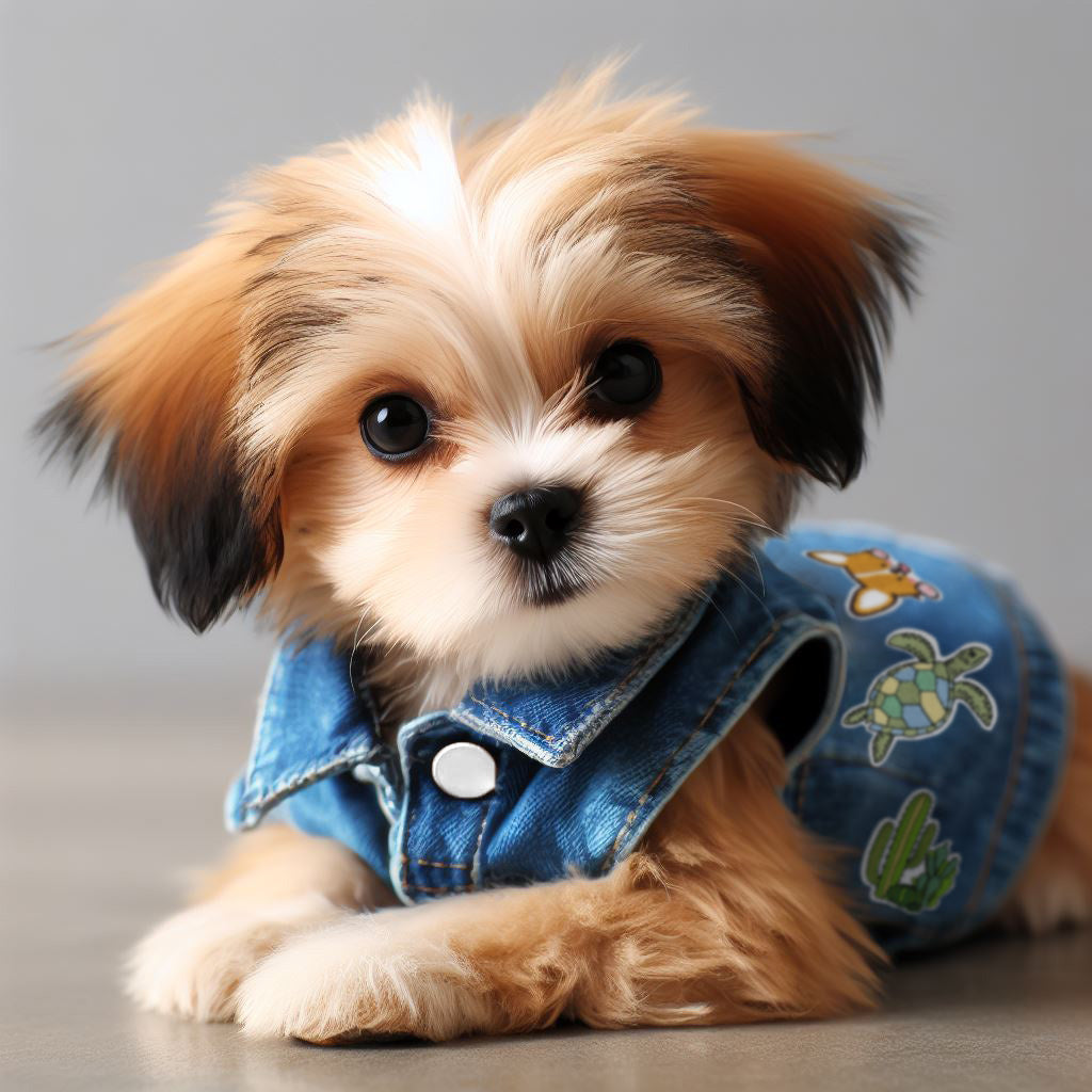 Denim jacket 2024 for small dog