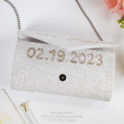 Personalized Last Name Envelope Wedding Clutch Bag (ENV)