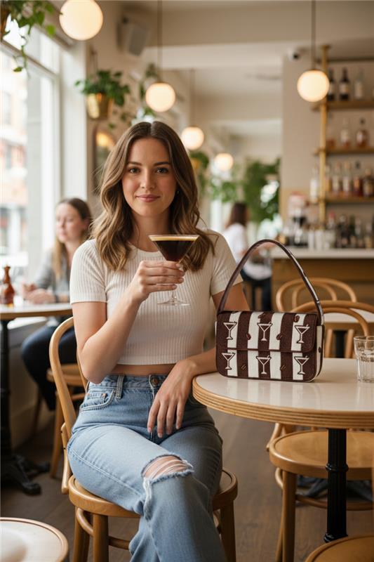 Espresso Beans and Martini Handbag