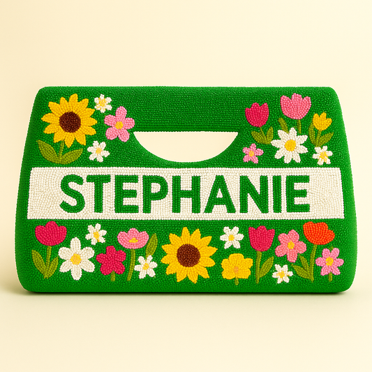 Floral Handbag - Beaded Beauty