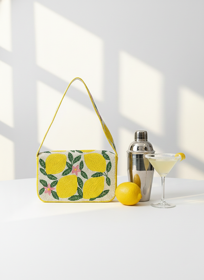 Golden Lemon Luxe Clutch