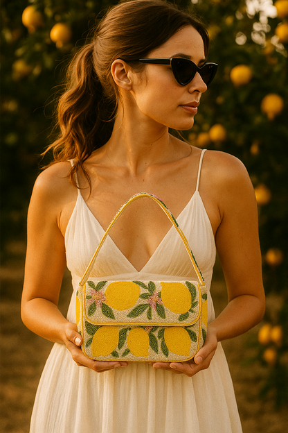 Lemon Clutch Purse
