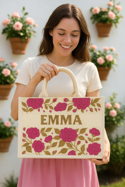 Rose Flower Tote Bag