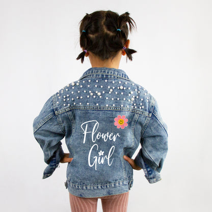 Personalized Flower Girl Denim Jacket