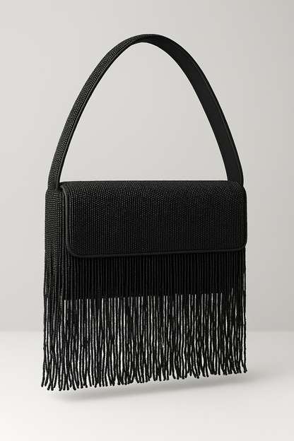 Rose Gold Fringe Handbag