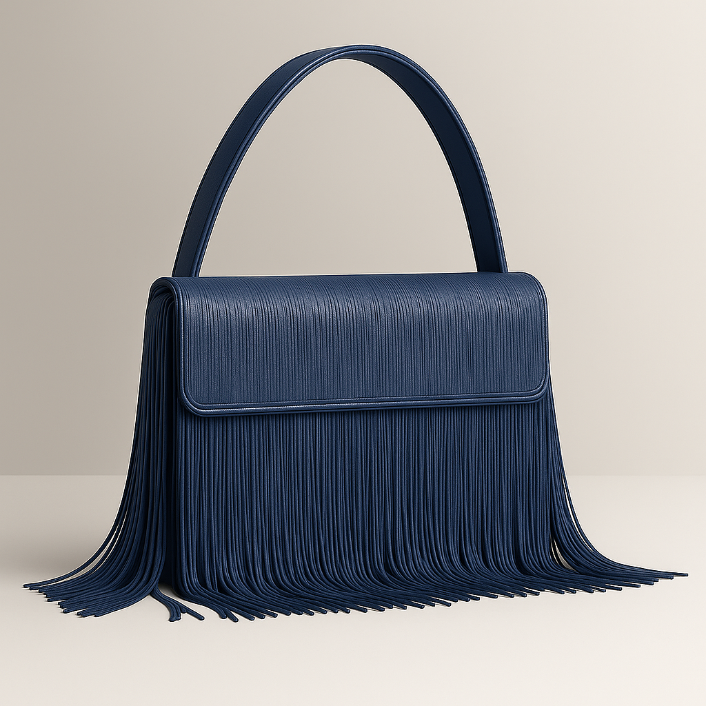 Rose Gold Fringe Handbag