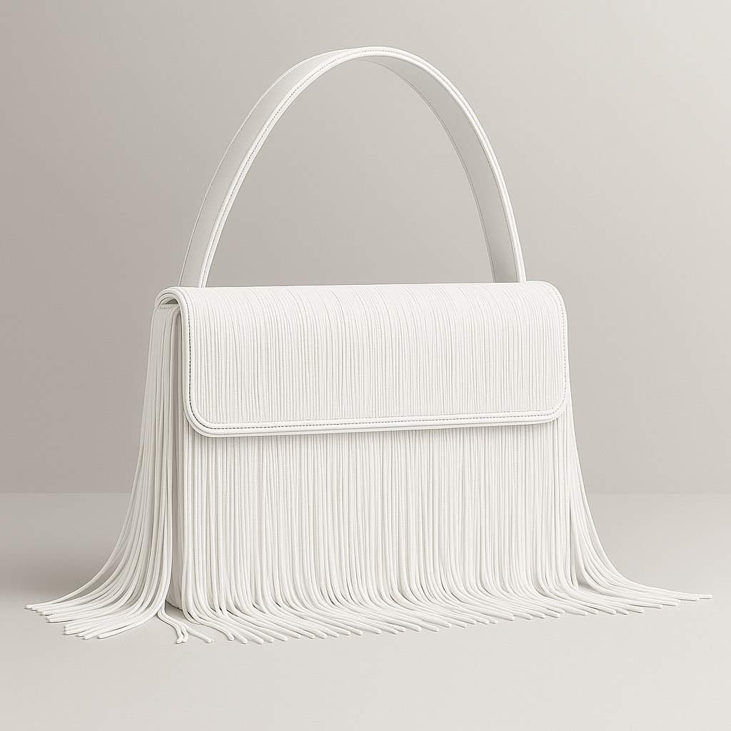 Rose Gold Fringe Handbag
