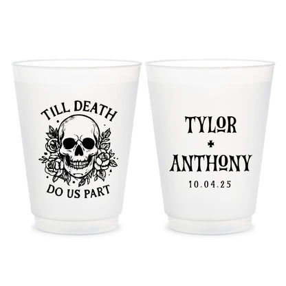 Till Death Do Us Part Frosted Cups (CS 659)