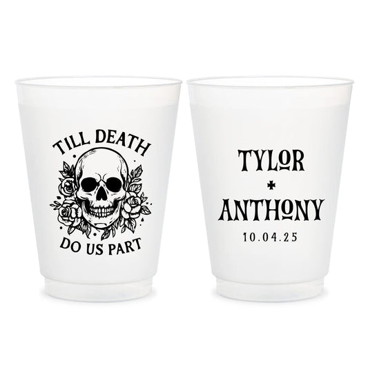 Till Death Do Us Part Frosted Cups (CS 659)