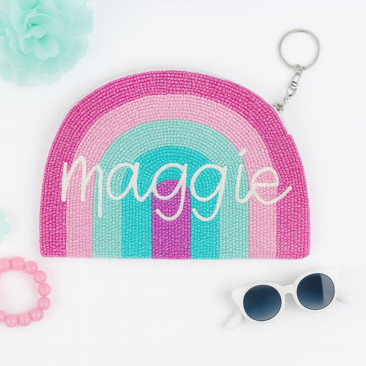 Pink Rainbow Purse For Kids