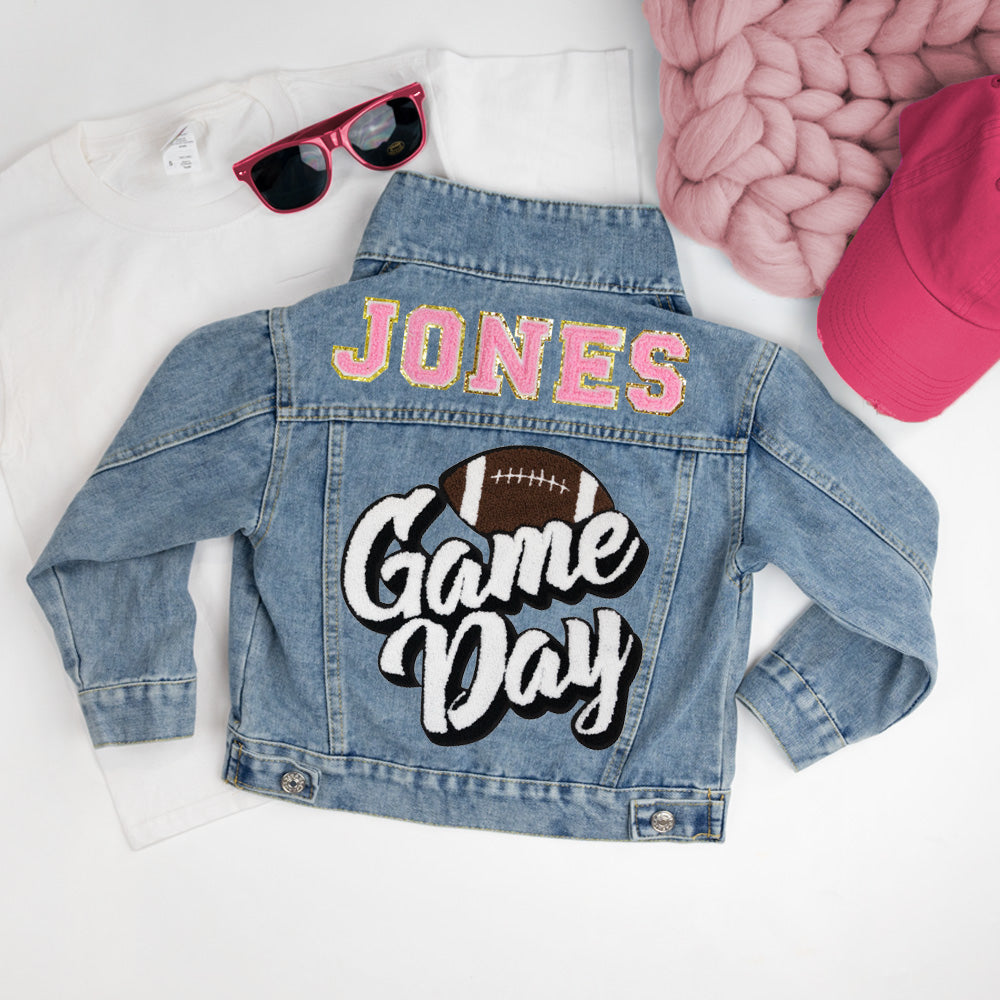 Personalized Game Day Denim Jacket