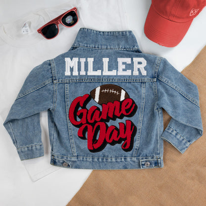 Personalized Game Day Denim Jacket