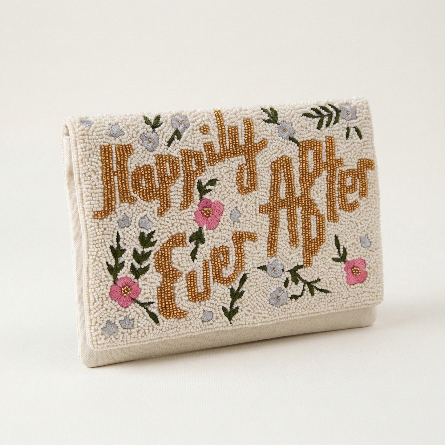 Beaded Canvas Bridal Clutches