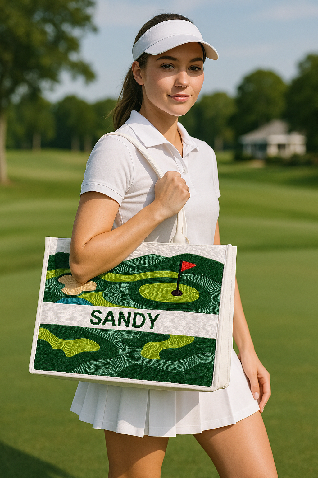 Green Fairway Tote