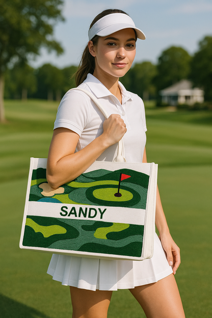 Green Fairway Tote
