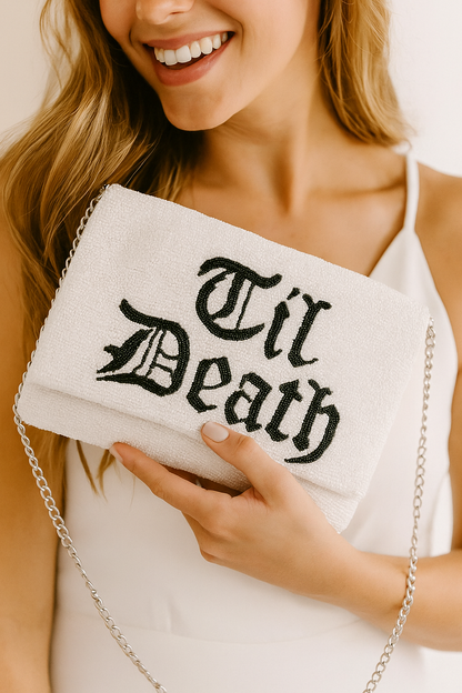 Til Death Bachelorette Clutch Bag