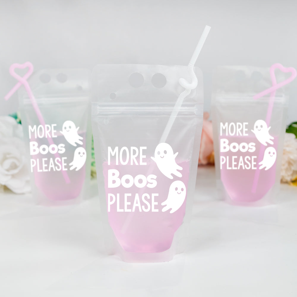 Personalized Halloween Drink Pouch Halloween Party Favors Pretty Robes