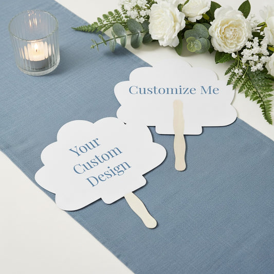 Custom Shape Wedding Fans
