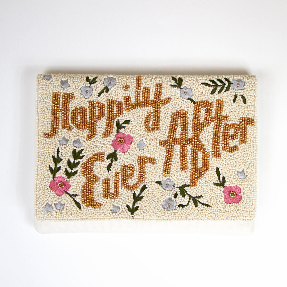 Beaded Canvas Bridal Clutches