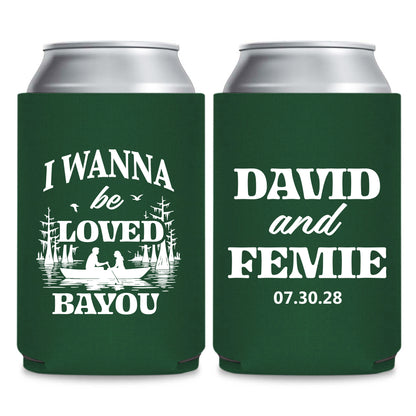 Beach and Nautical Wedding Can Cooler Favors