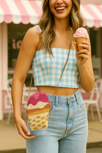 Ice Cream Clutch Purse