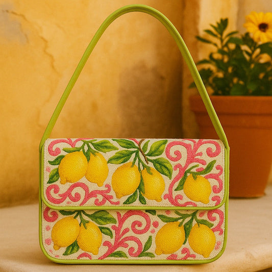 Pink Yellow Lemon Bag