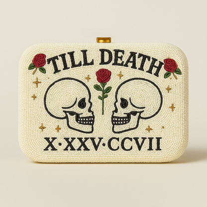 Custom Date Skull Clutch