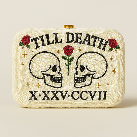 Custom Date Skull Clutch