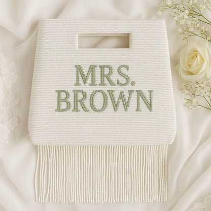 Custom Bridal Fringe Purse