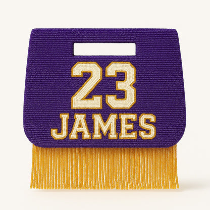 Custom Beaded Sports Purse