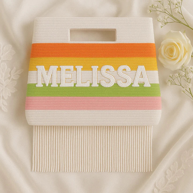 Custom Stripe Fringe Bag