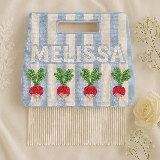 Custom Radish Stripe Fringe Bag