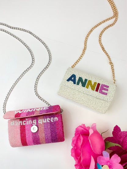 Custom Mini Beaded Clutch