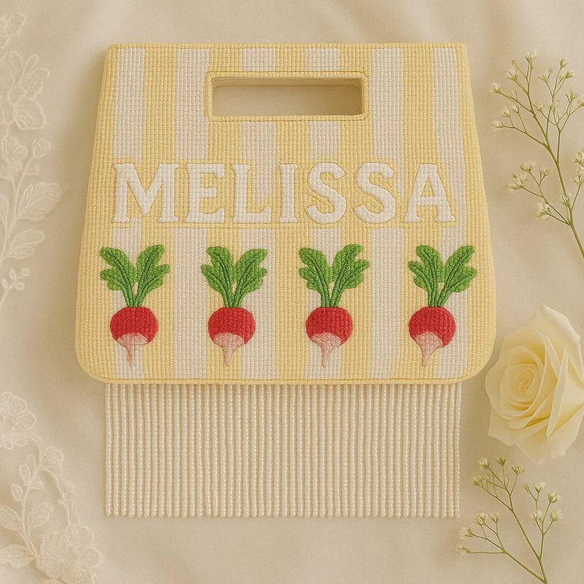 Custom Stripe Fringe Bag