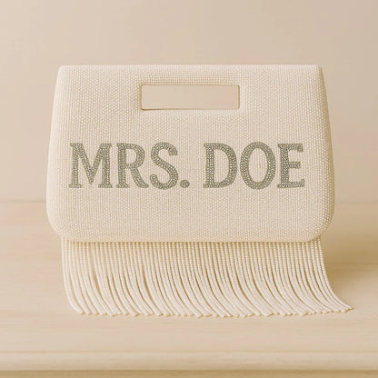 Custom Bridal Fringe Purse