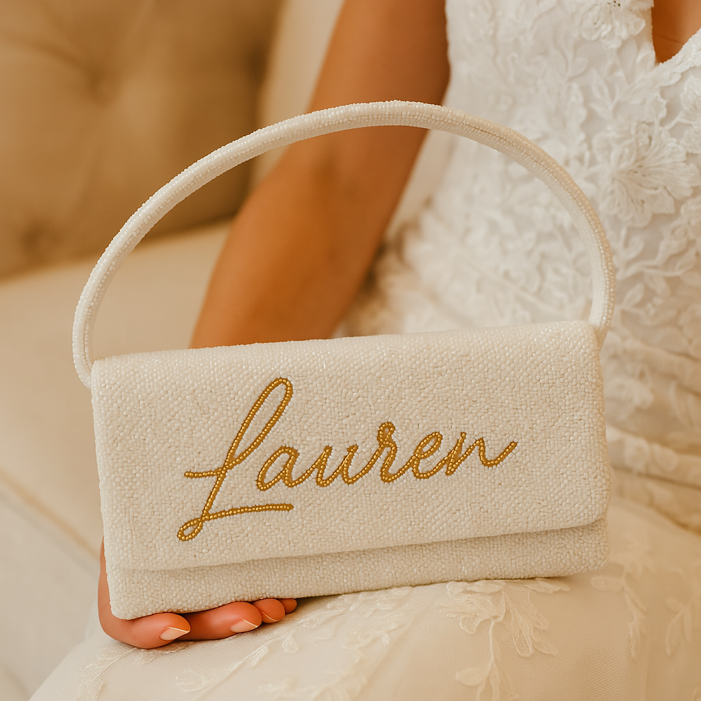 Personalized Bridal Clutch