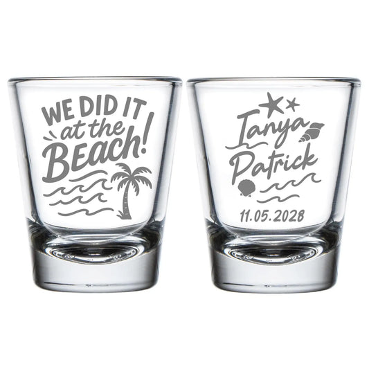 We Did It At The Beach Shot Glasses (KT 321)
